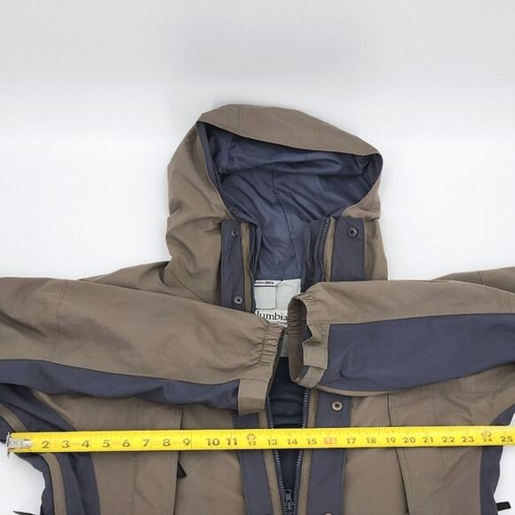 Vintage Columbia 365 Vertex Jacket Windbreaker Mens Medium Green Gray Packable - Picture 10 of 11